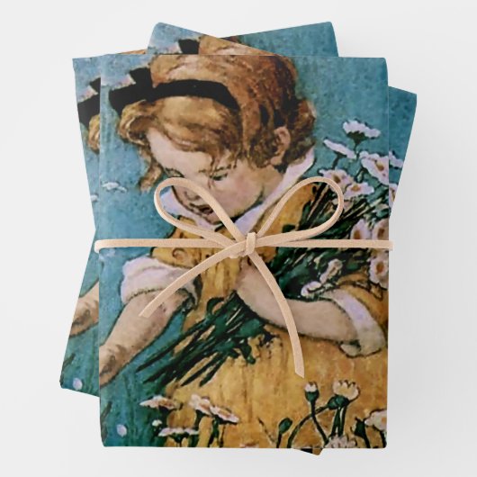 Picking Daisies von Jessie Willcox Smith Geschenkpapier Set (Beispiel)