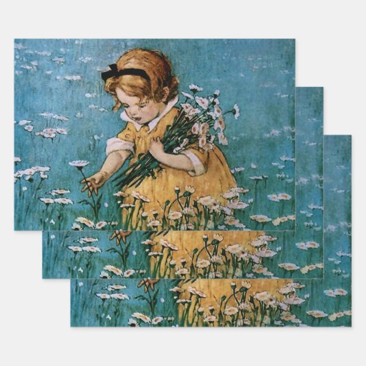 Picking Daisies von Jessie Willcox Smith Geschenkpapier Set (Set)