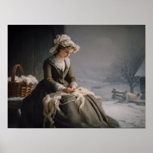 Picking Wool Poster (Vorne)