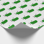 Pickle auf Weiß Geschenkpapier (Ecke)