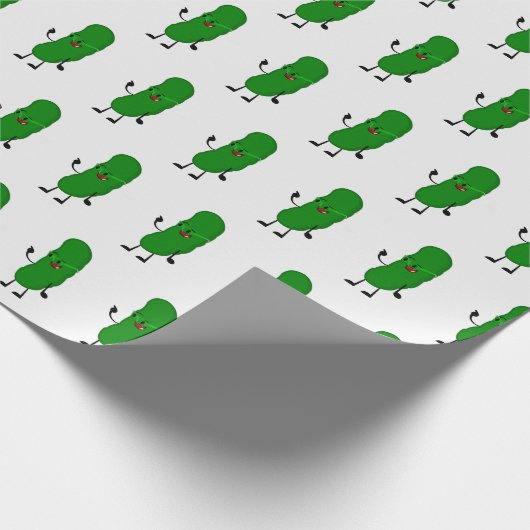 Pickle auf Weiß Geschenkpapier (Ecke)