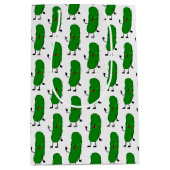 Pickle auf Weiß Mittlere Geschenktüte (Vorderseite)