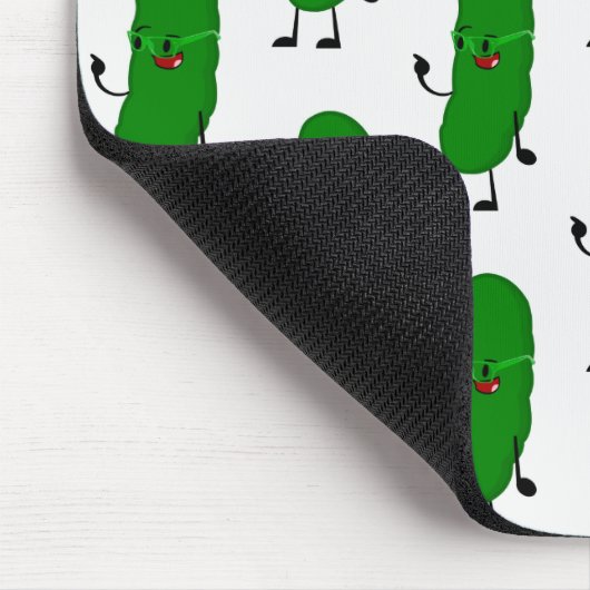 Pickle auf Weiß Mousepad (Ecke)