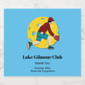 Pickle Ball Bierflaschenetikett (Einzelnes Label)