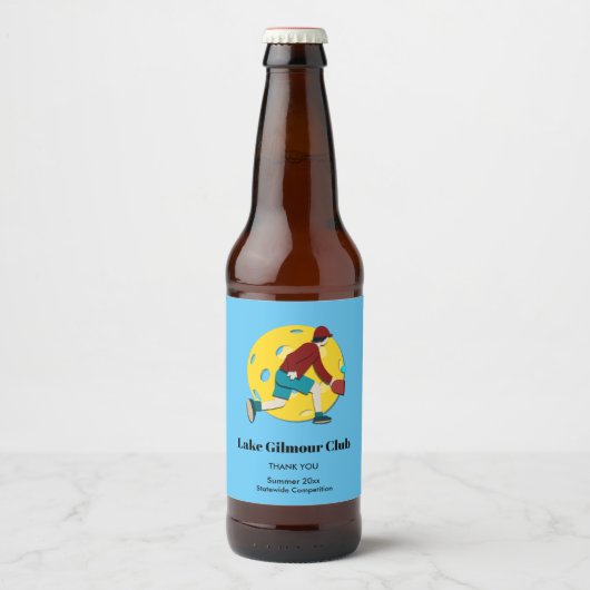 Pickle Ball Bierflaschenetikett (Vorderseite)