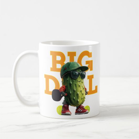 Pickle Ball Coffee Tasse, starten Sie Ihren Morgen Kaffeetasse (Links)