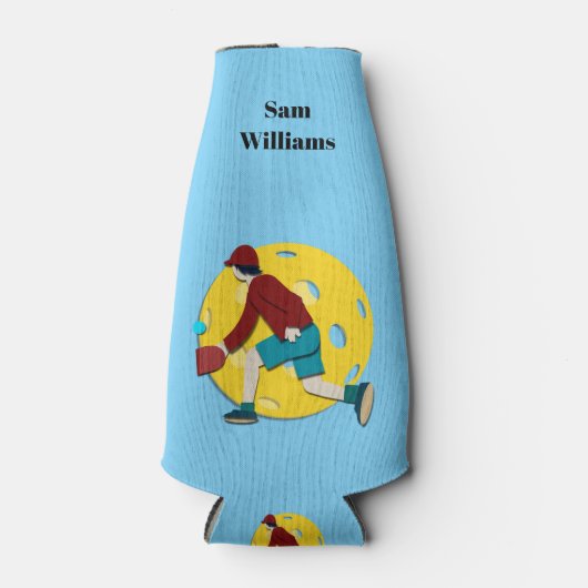 Pickle Ball Flaschenkühler (Vorderseite)