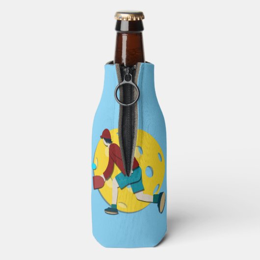 Pickle Ball Flaschenkühler (Flasche Rückseite)
