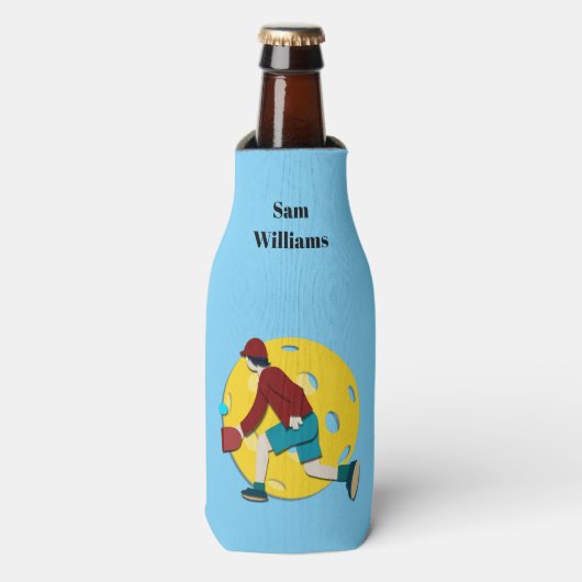 Pickle Ball Flaschenkühler (Flaschenvorderseite)