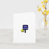 Pickle Ball Geburtstagkarte Karte (Gelbe Blume)