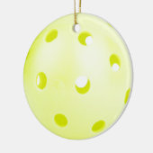 Pickle BAll Gelb Keramik Ornament (Links)