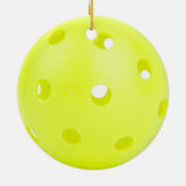 Pickle BAll Gelb Keramik Ornament (Hinten)