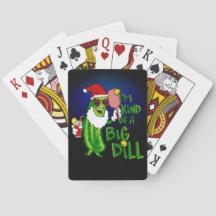 Pickle Ball Geschenk Big Dill PIckleball Weihnacht Spielkarten