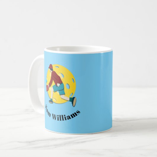 Pickle Ball Kaffeetasse (Vorderseite Links)