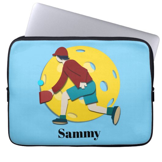 Pickle Ball Laptopschutzhülle (Vorderseite)