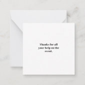 Pickle Ball Mitteilungskarte (Rückseite)