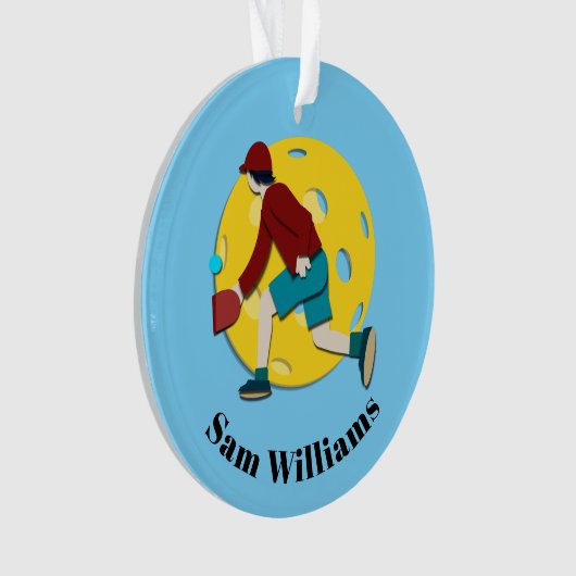 Pickle Ball Ornament (Vorderseite)