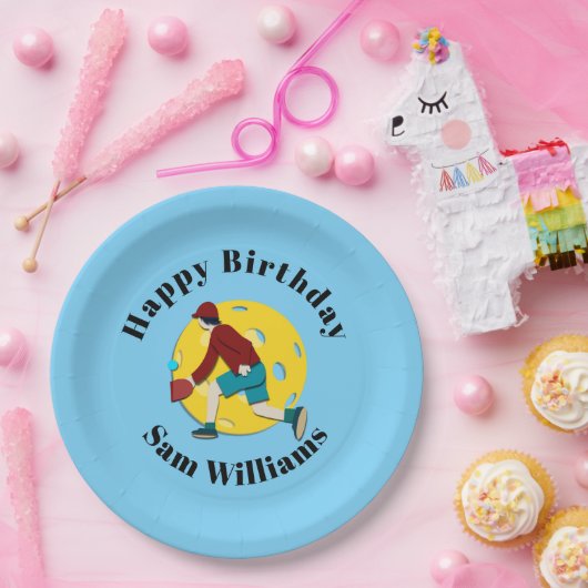 Pickle Ball Pappteller (Party)