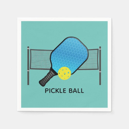Pickle Ball Pickle Ball Designpapier Napkins Serviette (Vorderseite)