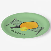 Pickle Ball Pickleball Design Paper Teller (Schrägansicht)