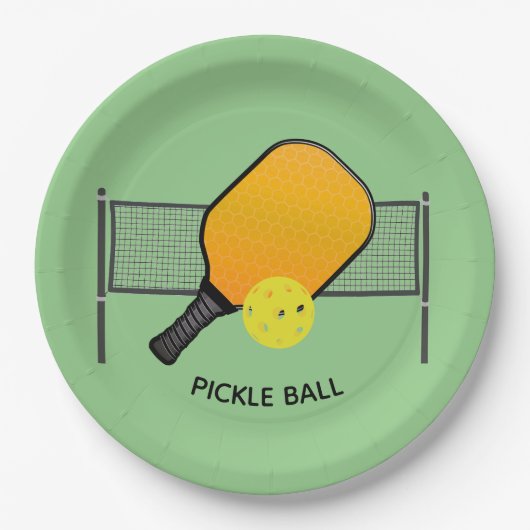Pickle Ball Pickleball Design Paper Teller (Vorderseite)