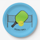 Pickle Ball Pickleball Design Paper Teller (Vorderseite)