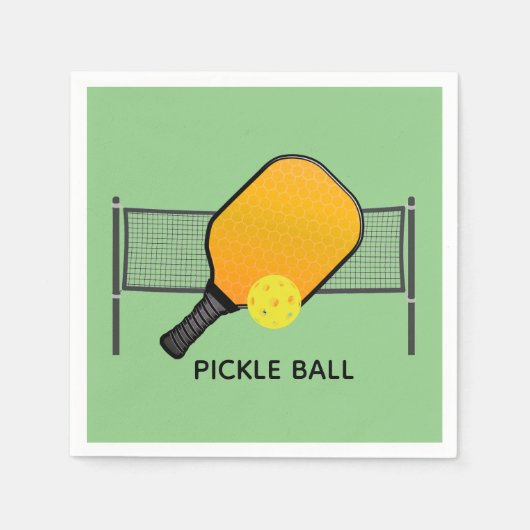 Pickle Ball Pickleball Designpapier Napkins Serviette (Vorderseite)