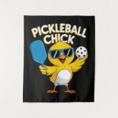 Pickle Ball Pickleball Huhn Wandteppich (Vorderseite)