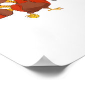 Pickle Ball Player Erntedank Paddleall Türkei Poster (Ecke)