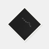 Pickle Ball Player Heartbeat Dink Pickleball Sport Serviette (Ecke)