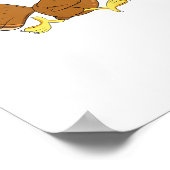 Pickle Ball Player Türkei Paddleall Erntedank Poster (Ecke)