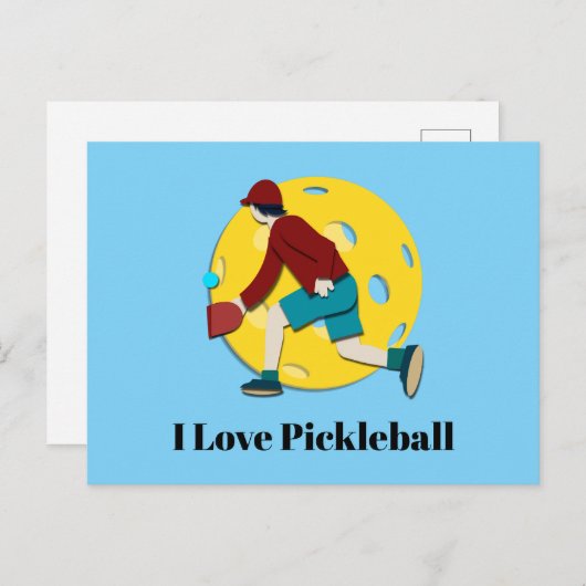 Pickle Ball Postkarte (Vorne/Hinten)