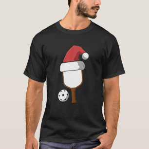 Pickle Ball Santa Paddleball Spieler Weihnachtsman T-Shirt