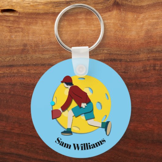 Pickle Ball Schlüsselanhänger (Vorderseite)