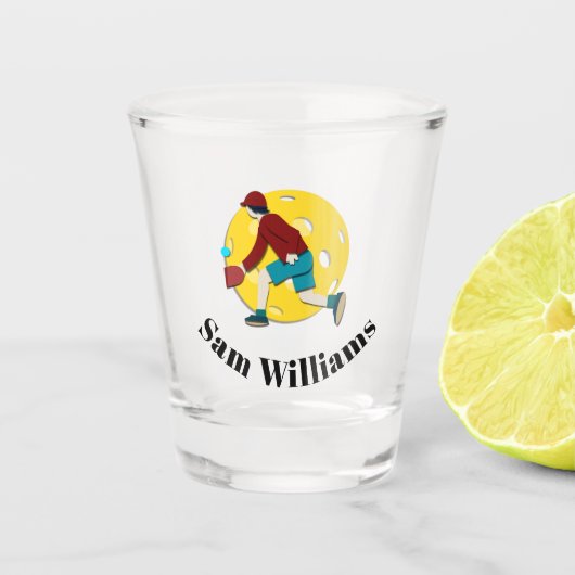 Pickle Ball Schnapsglas (Vorderseite)