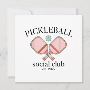 Pickle Ball Social Club EST 1965 Männer Frauen Dankeskarte