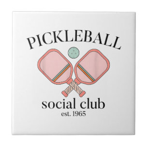 Pickle Ball Social Club EST 1965 Männer Frauen Fliese