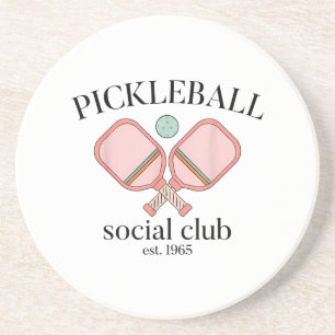 Pickle Ball Social Club EST 1965 Männer Frauen Getränkeuntersetzer