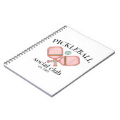 Pickle Ball Social Club EST 1965 Männer Frauen Notizblock (Linke Seite)