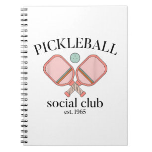 Pickle Ball Social Club EST 1965 Männer Frauen Notizblock
