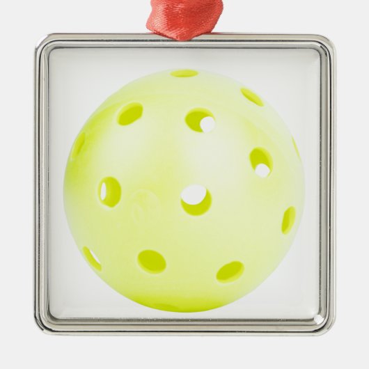 Pickle BAll Yellow Ornament Aus Metall (Vorne)