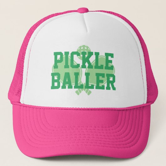 Pickle Baller Custom Trucker Hat Truckerkappe (Vorderseite)