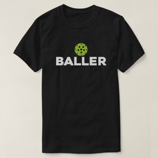 (Pickle)Baller Dark Pickleball-Shirt T-Shirt (Design vorne)