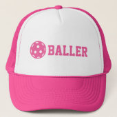 Pickle baller Funny Pickleball Benutzerdefinierter Truckerkappe (Vorderseite)