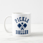 Pickle Baller Funny Pickleball Kaffeetasse (Links)
