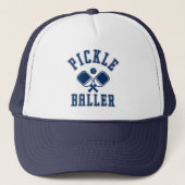 Pickle Baller Funny Pickleball Truckerkappe (Vorderseite)