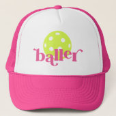 PIckle Baller Funny Pink Truckerkappe (Vorderseite)