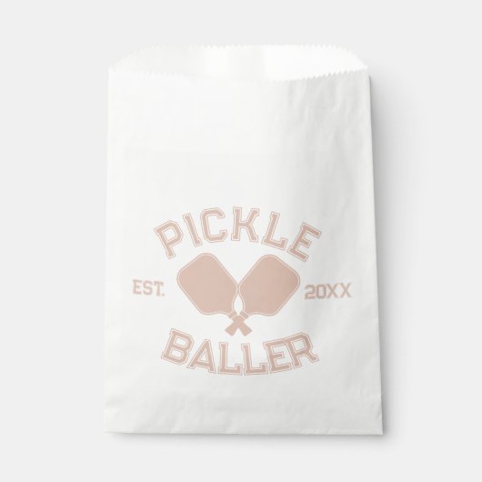 Pickle Baller Pickleball-Kollegialtypografie Geschenktütchen (Vorderseite)