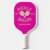 Pickle Baller Pickleball-Kollegialtypografie Pickleball Schläger