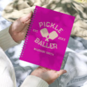 Pickle Baller Pickleball-Kollegialtypografie Planer